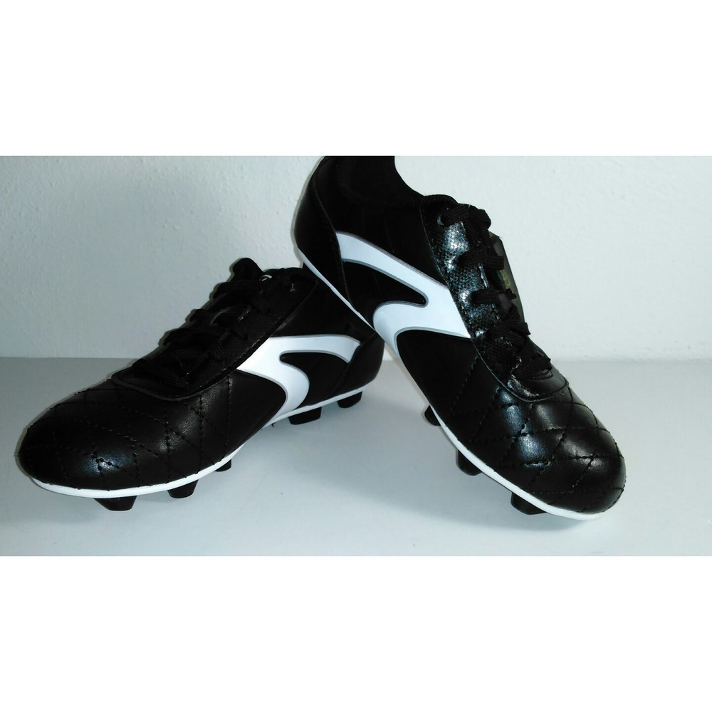 Boys Soccer Cleats Size 1 Black White ~ Athletic Works